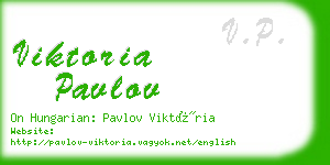 viktoria pavlov business card